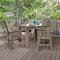 Highwood Usa Weatherly 5pc Square Counter Height Outdoor Furniture Dining Set AD-CNW44-WBR - alternate 2